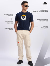Tshirts ADRO Men Navy Blue