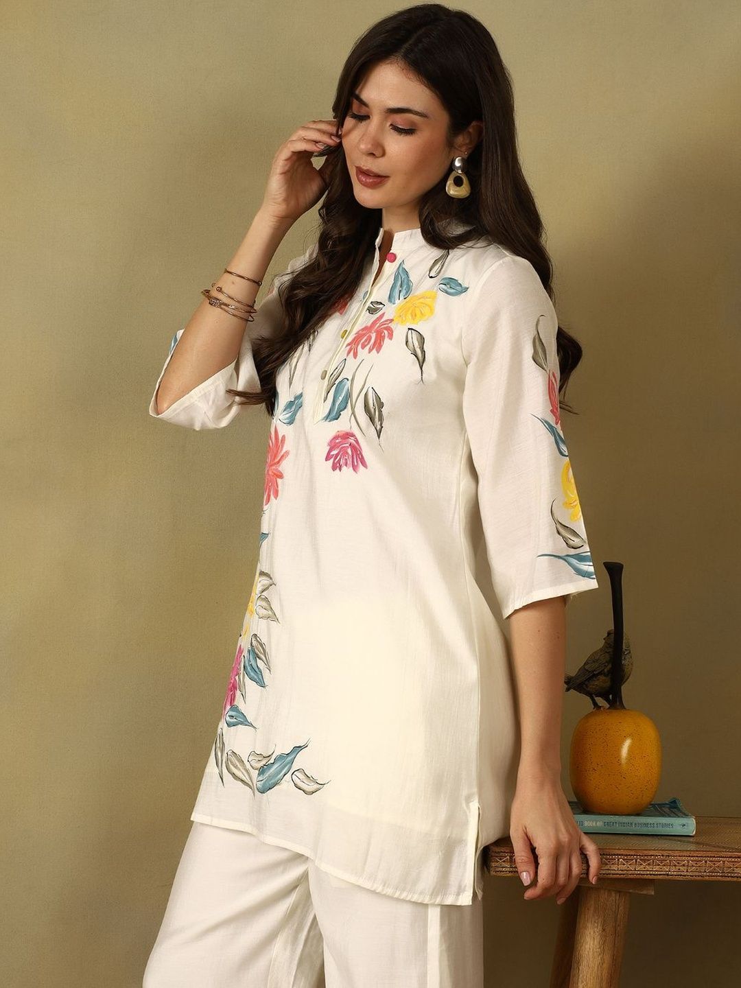 Mamicha Floral Printed Tunic with Trousers