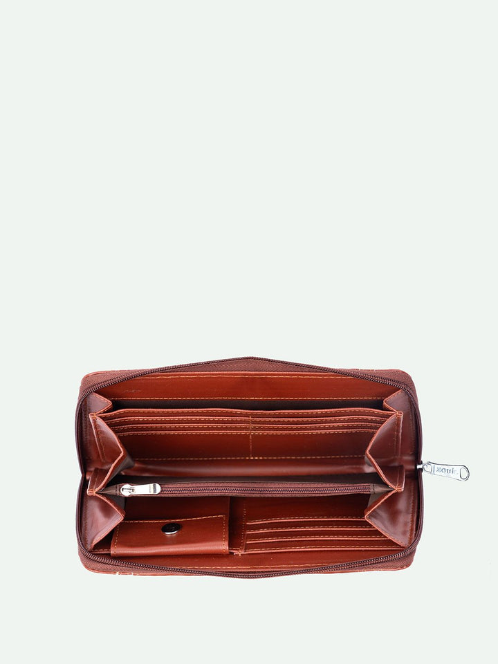 ZOUK Women Arika Zipper Wallet Tidal Wave