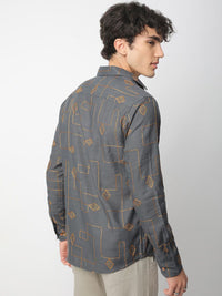 VASTRADO Men Classic Slim Fit Opaque Casual Shirt