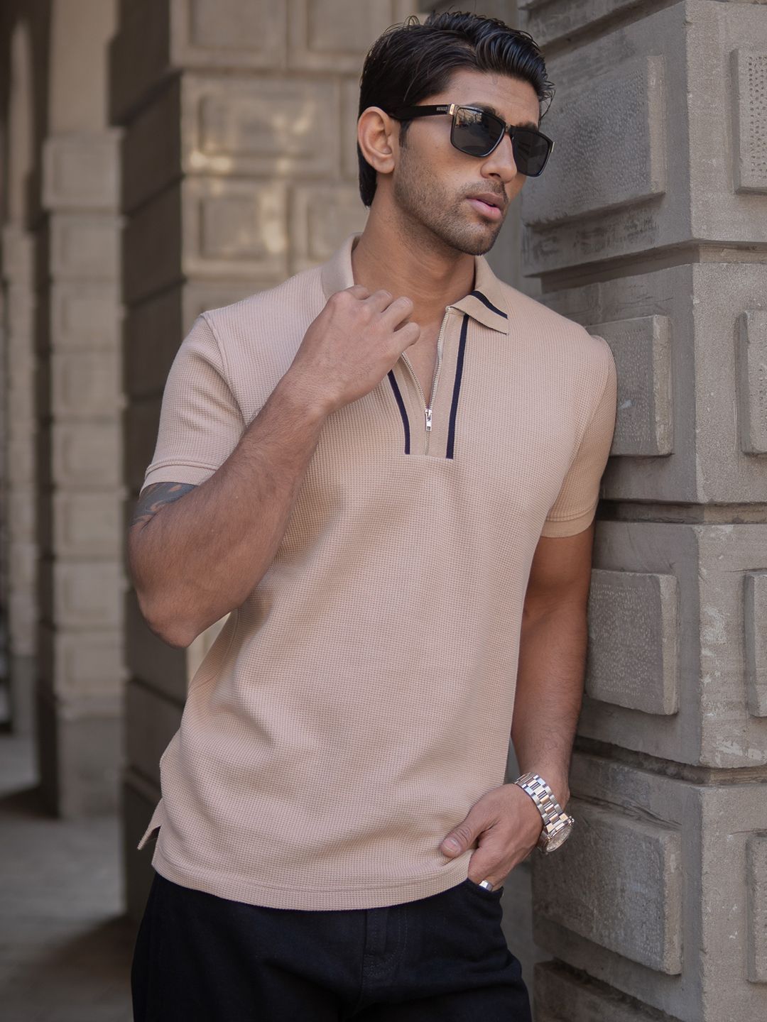 Powerlook Men Polo Collar T-shirt