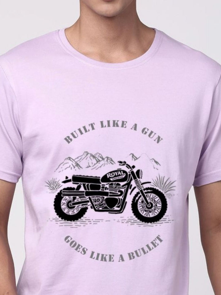 ADRO Men Graphic Printed Round Neck Cotton T-shirt