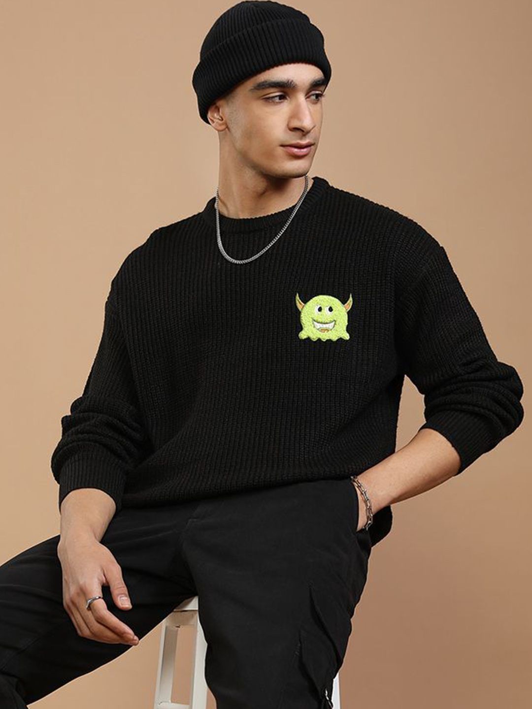 HIGHLANDER Men Pullover with Embellished Detail