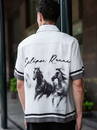 Eszett Eclipse Runner Graphic Cotton Short Sleeves Shirt