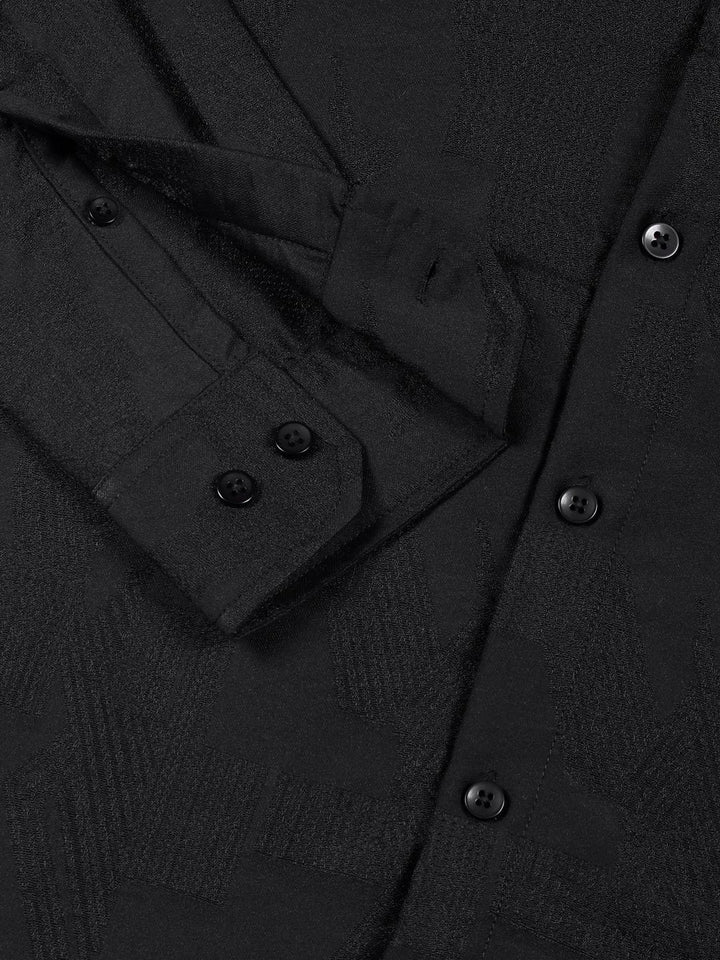Thomas Scott Men Classic Slim Fit Opaque Casual Shirt