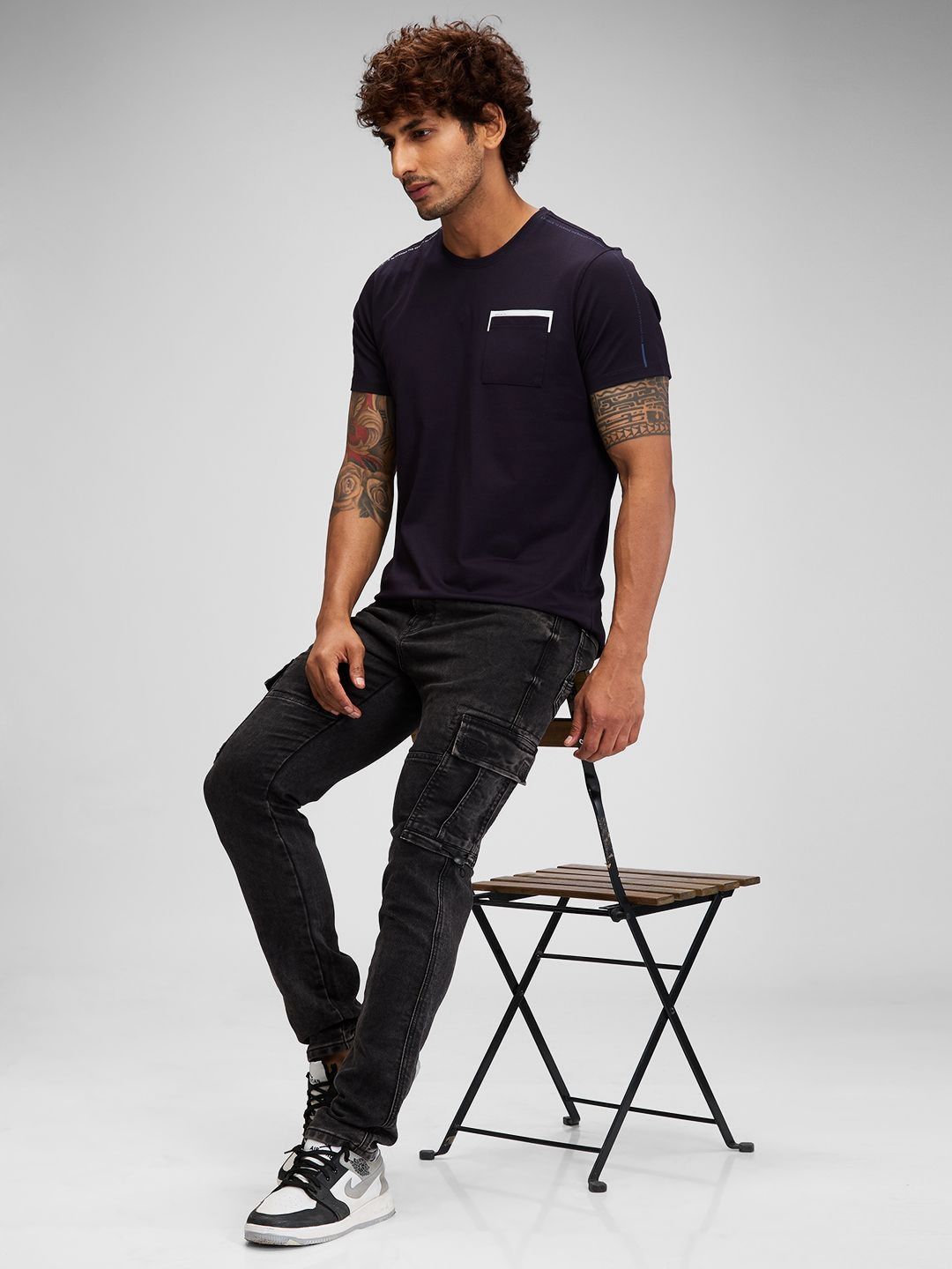 SPYKAR Men Pockets Slim Fit T-shirt