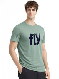 ADRO Men Typography Printed T-shirt