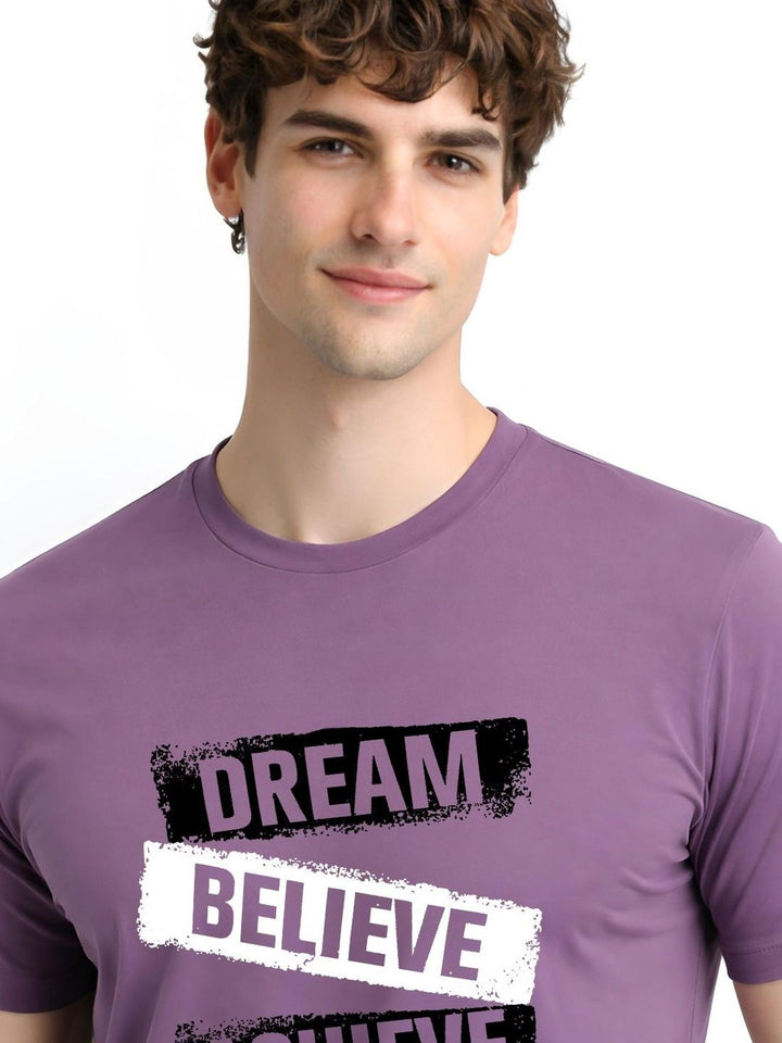 ADRO Men Typography Printed T-shirt