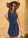 DressBerry Polka Dots Printed Sheath Dress