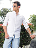 Thomas Scott Premium Seersucker Button-Down Collar Cotton Shirt