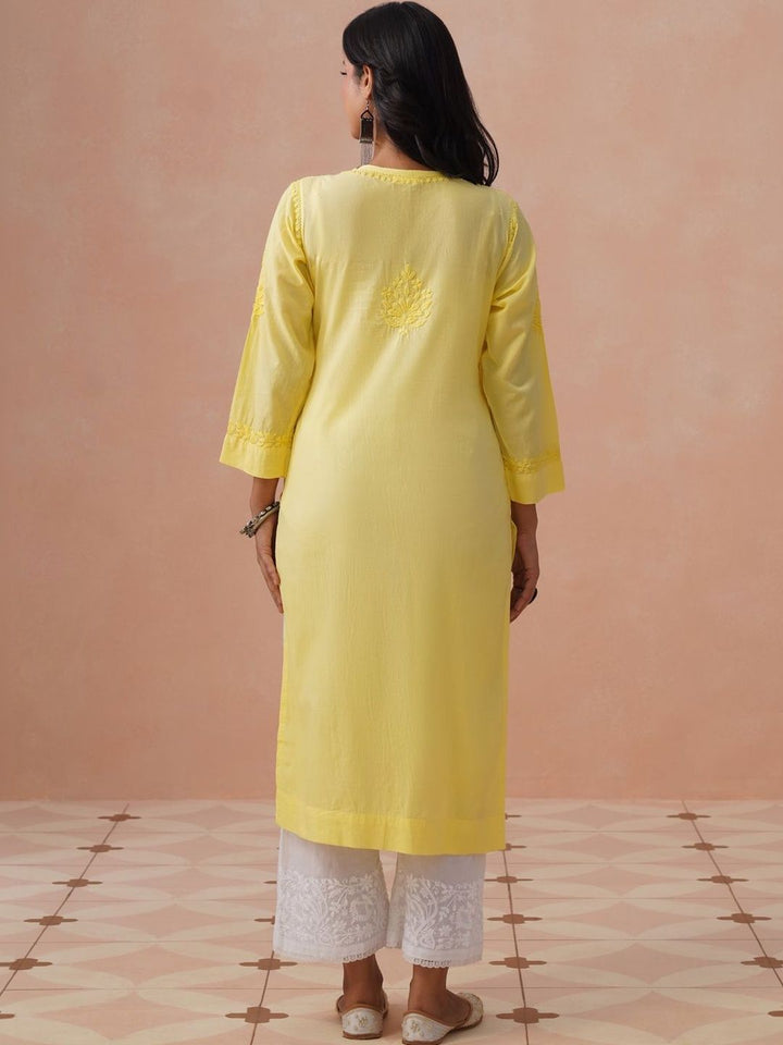 House of Chikankari Women Ethnic Motifs Embroidered Thread Work Kurta