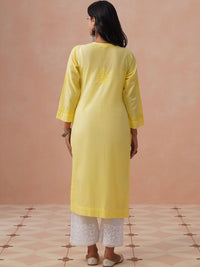 House of Chikankari Women Ethnic Motifs Embroidered Thread Work Kurta