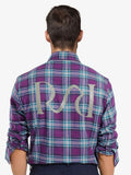 RARE RABBIT Men Comfort Button-Down Collar Tartan Checked Cotton Casual Shirt