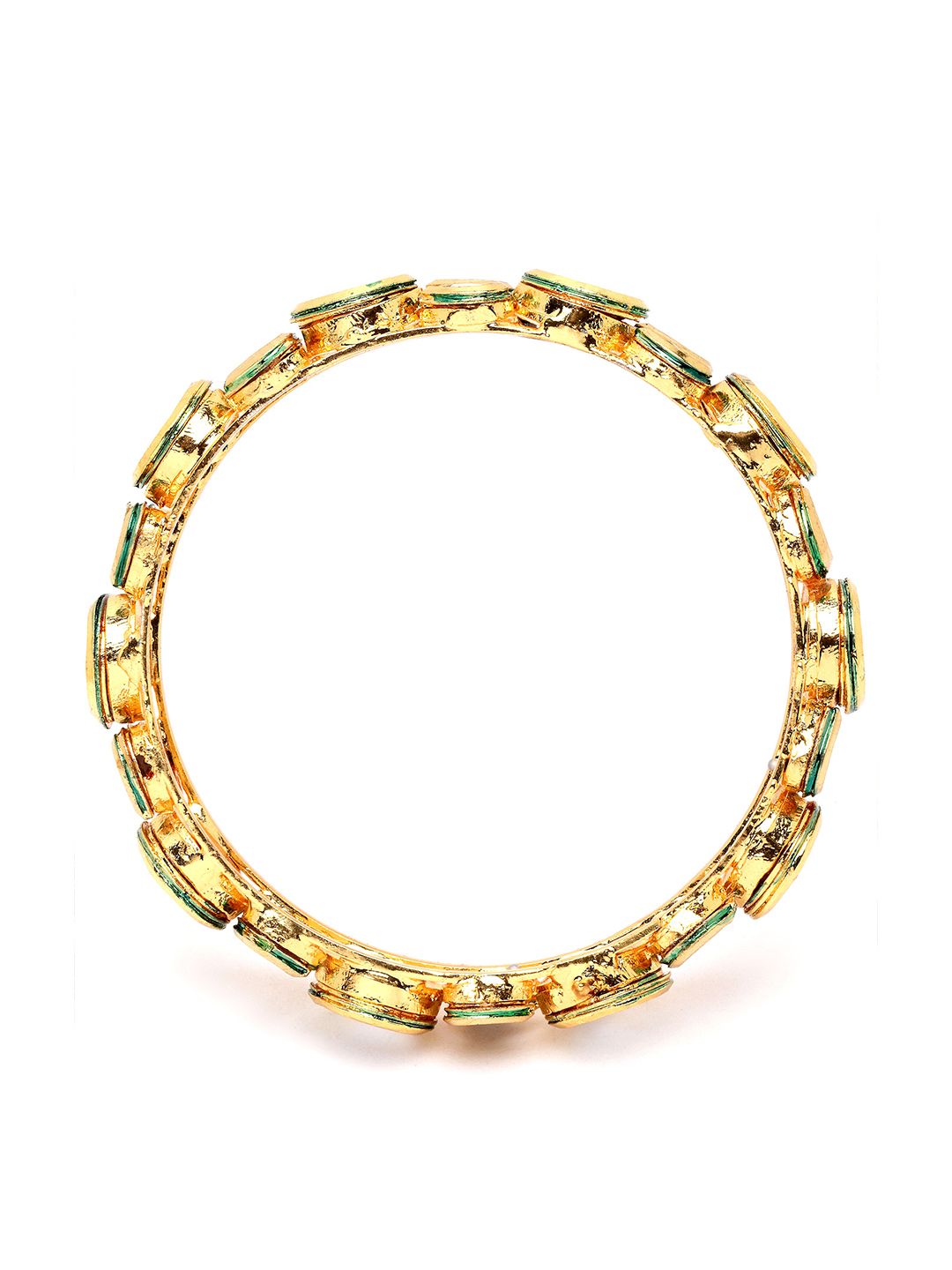 Set Karatcart dari 2 gelang Kundan berlapis emas