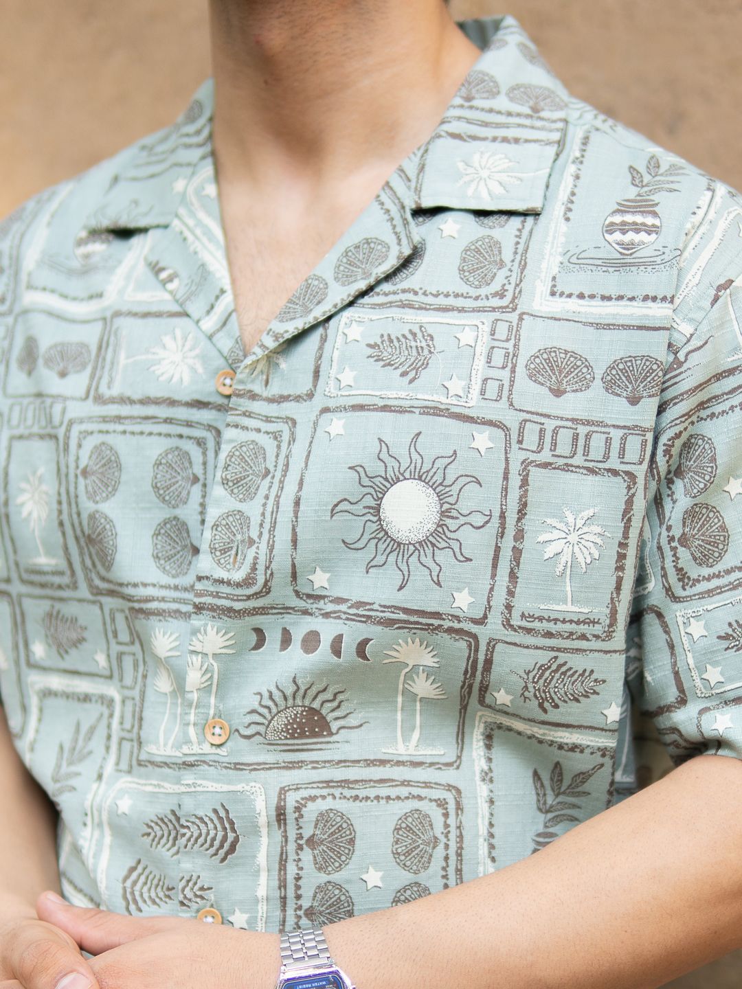 Powerlook Men Opaque Printed Casual Shirt