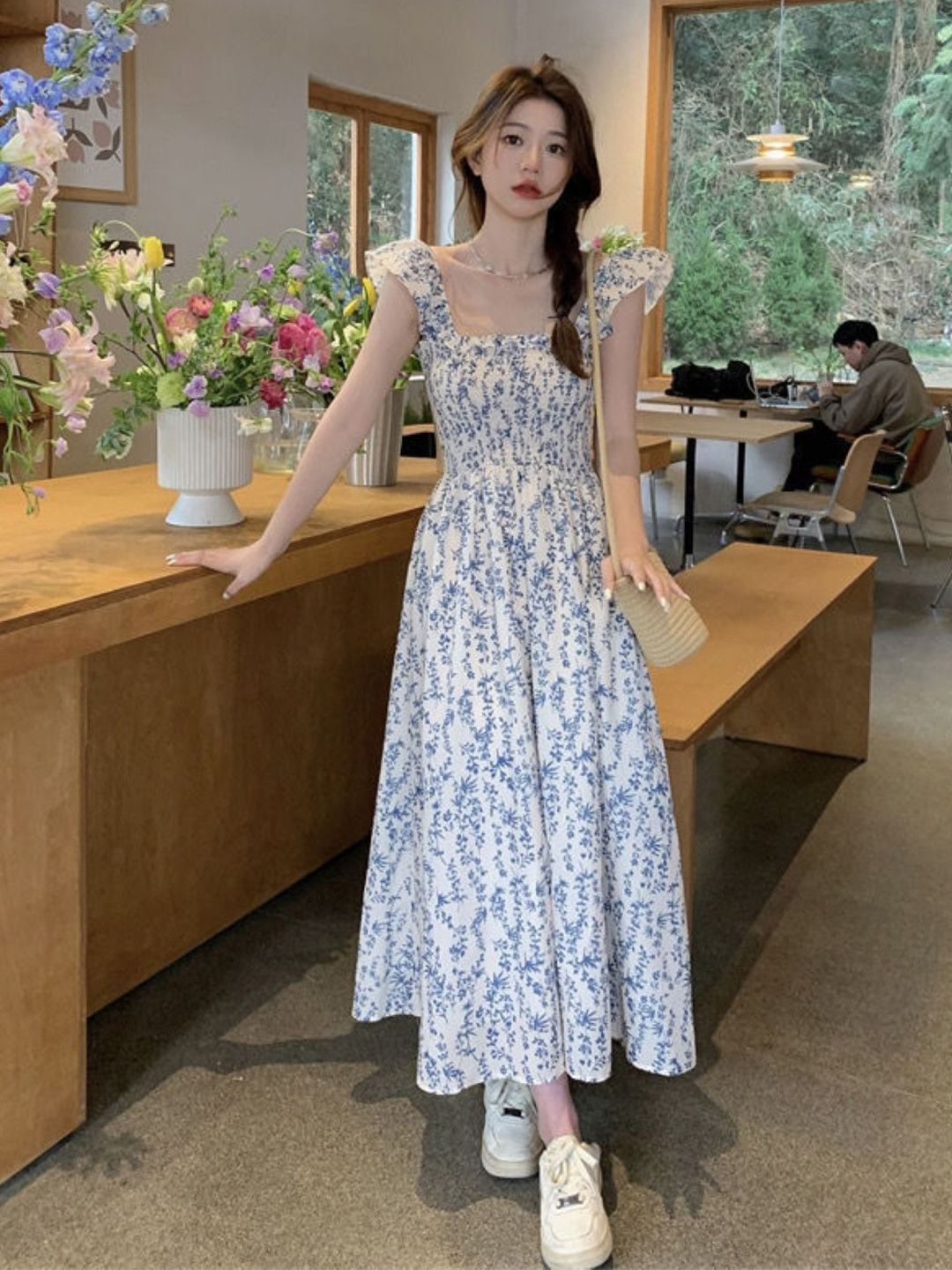 DressBerry Women Floral Printed Fit & Flare Maxi Dress