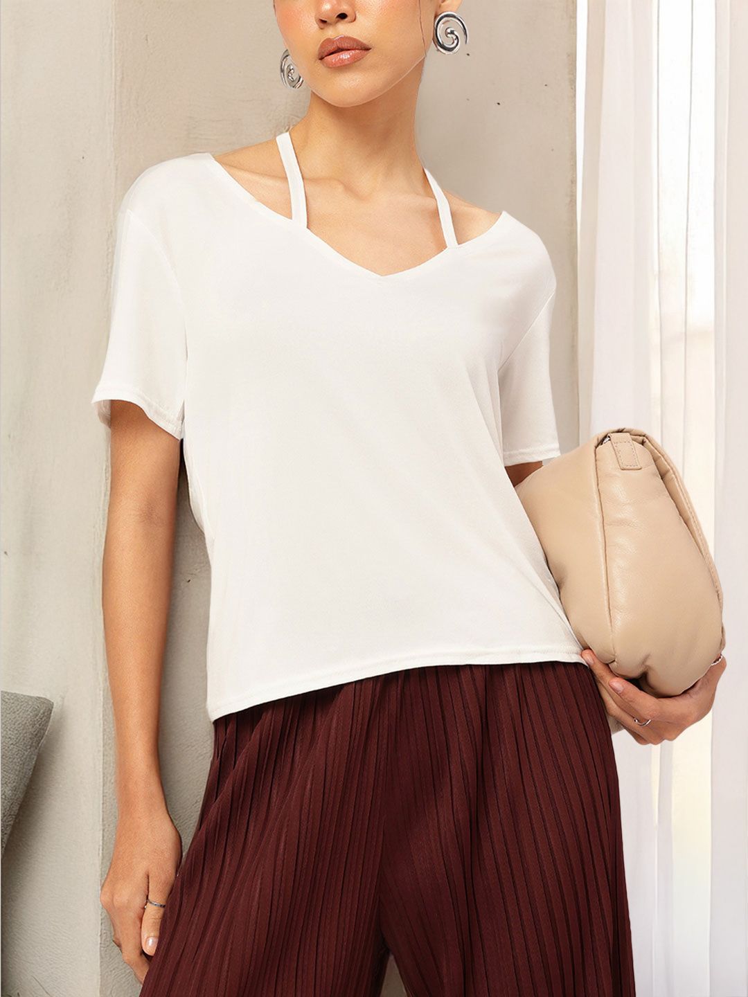 DressBerry Summer Staple Halter Neck Top