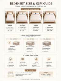 KLOTTHE Blue Cotton Breathable 300 TC Fitted King Bedsheet with 2 Pillow Covers-98 x 89 inches