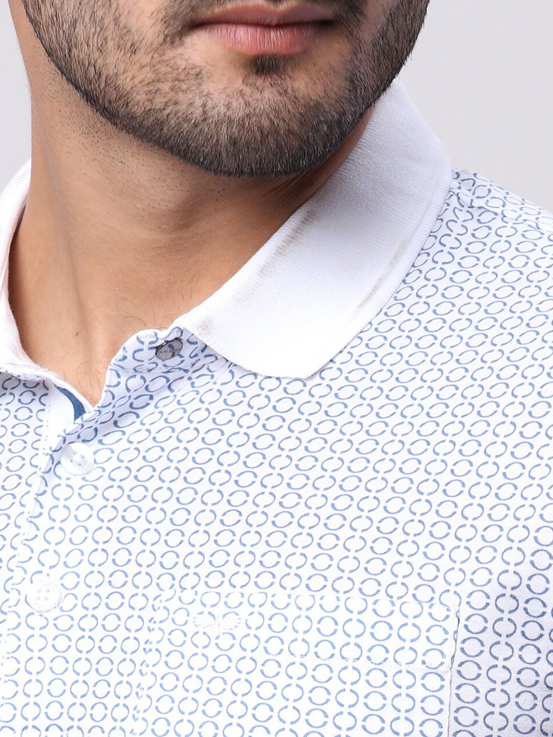 Park Avenue Men Polo Collar Pockets Slim Fit T-shirt