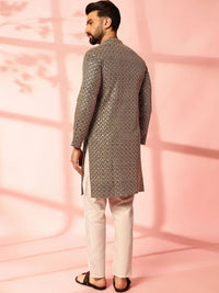 Anouk Men Embroidered Regular Thread Work Pure Cotton Kurta with Pyjamas