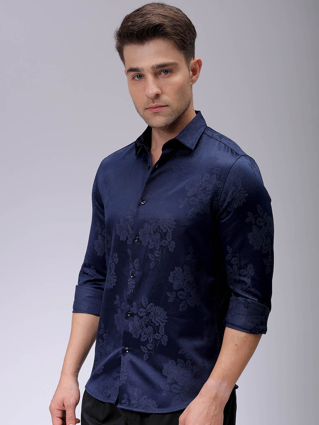 The Indian Garage Co Men Slim Fit Opaque Party Shirt