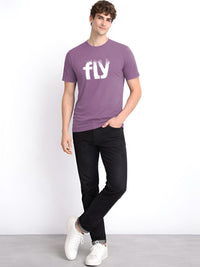 ADRO Men Typography Printed T-shirt