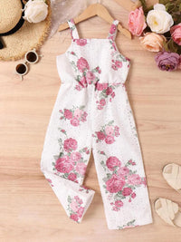 YK Girls Printed Basic Jumpsuit