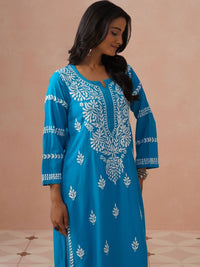 House of Chikankari Women Embroidered Chikankari Kurta