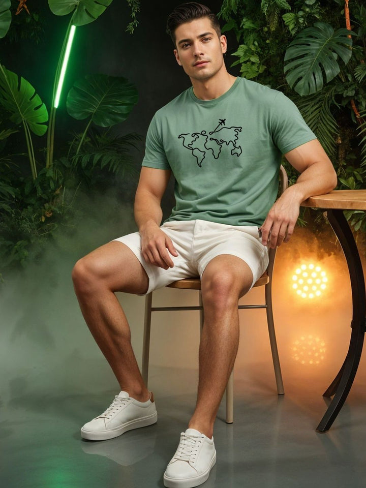 ADRO Men Printed T-shirt