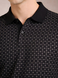 ADRO Men Printed Polo Collar T-shirt