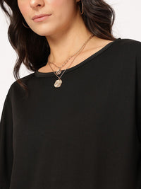 DressBerry Cuddle Core Cut-Out Strap Detail Back Relaxed Fit Top