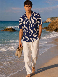 ADRO Men Relaxed Printed Casual Shirt