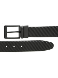 Teakwood Leathers Men Textured Leather Reversible Formal Belt