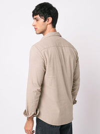 VASTRADO Classic Textured Seersucker Cutaway Collar Slim Fit Shirt