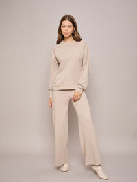 SASSAFRAS BASICS Women Round Neck Oversized Sweatshirt
