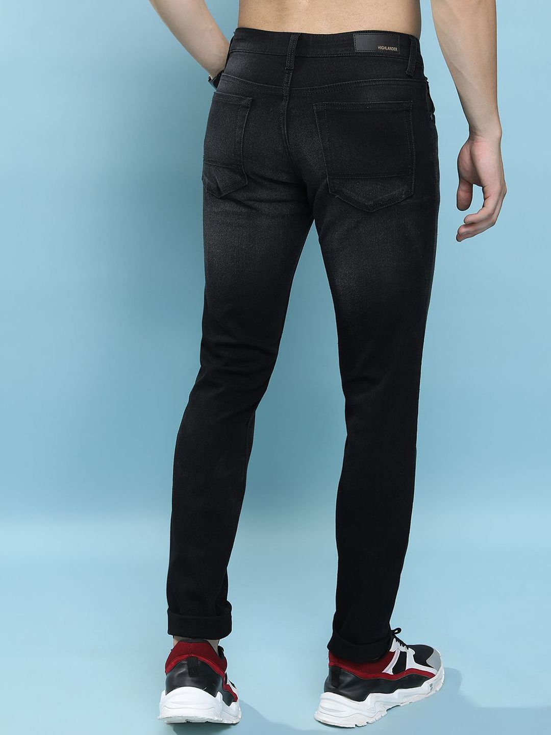 HIGHLANDER Men Tapered Fit Light Fade Stretchable Jeans