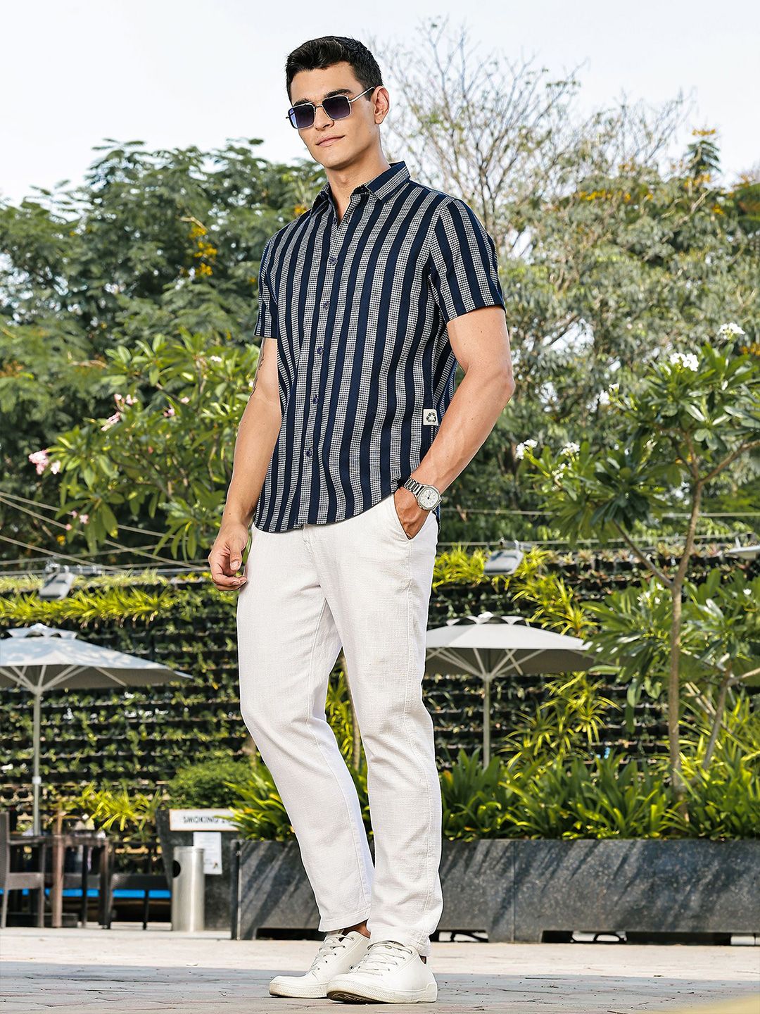 Thomas Scott Striped Premium Slim Fit Casual Shirt