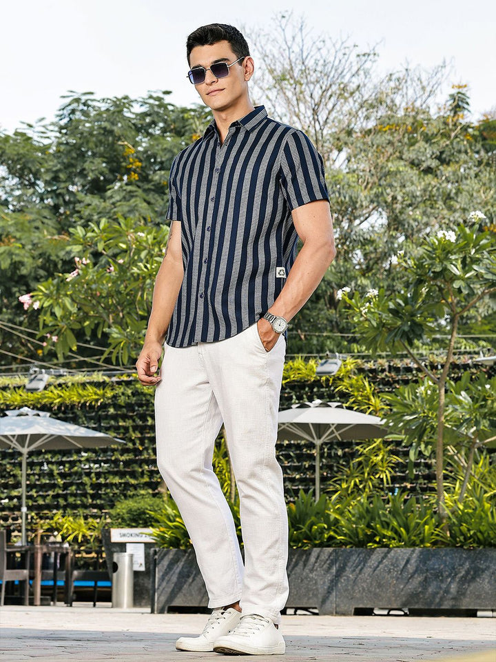 Thomas Scott Striped Premium Slim Fit Casual Shirt