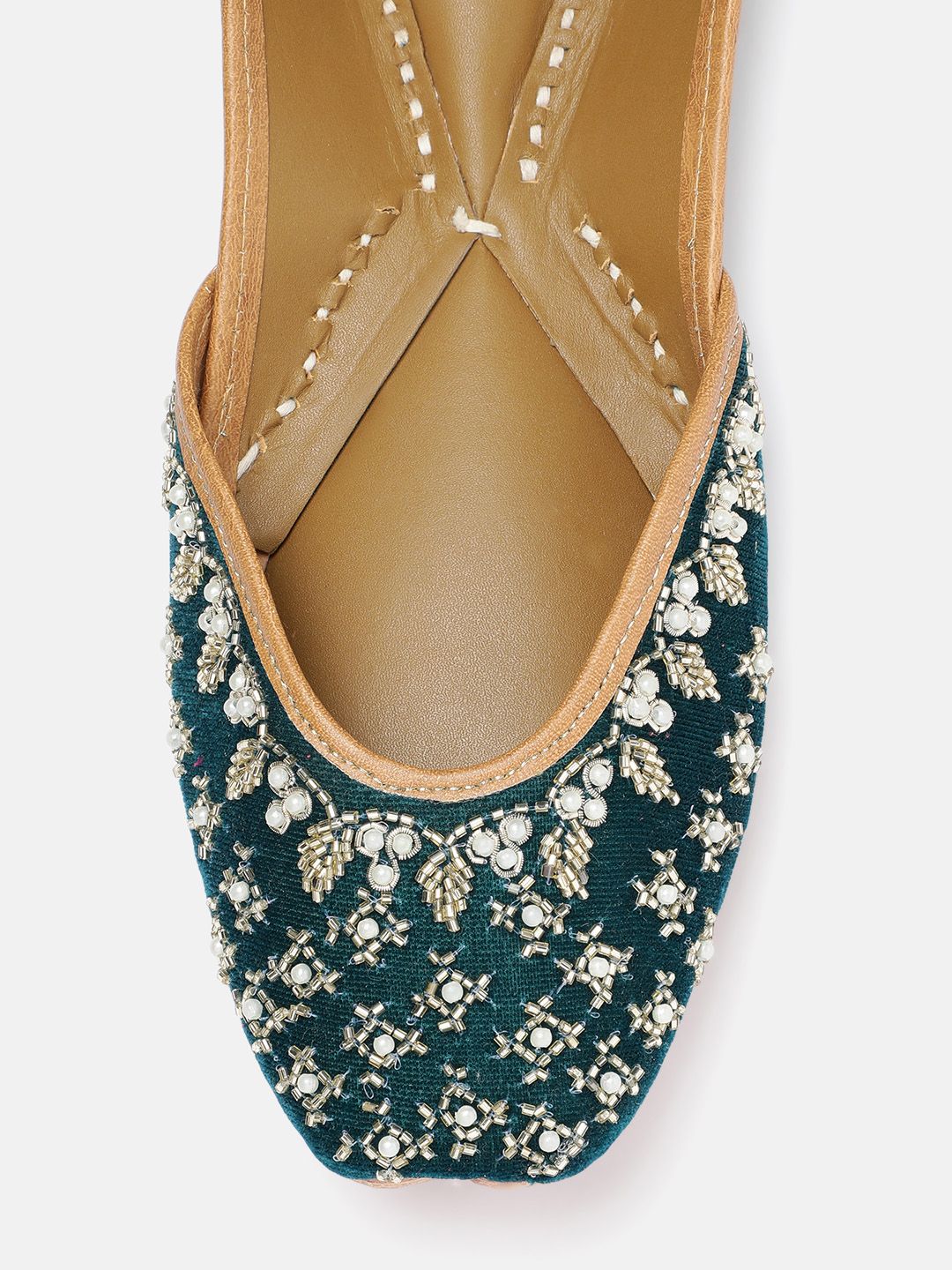 House of Pataudi Women Ethnic Embellished Mojaris