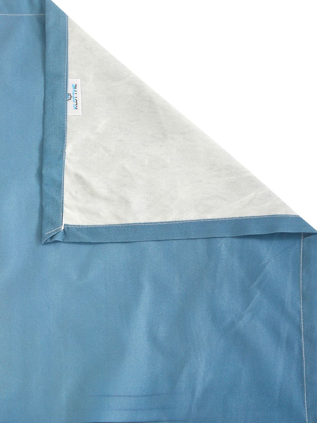 KLOTTHE Blue & White Floral 400 TC Single 7D Bedsheet with 1 Pillow Covers