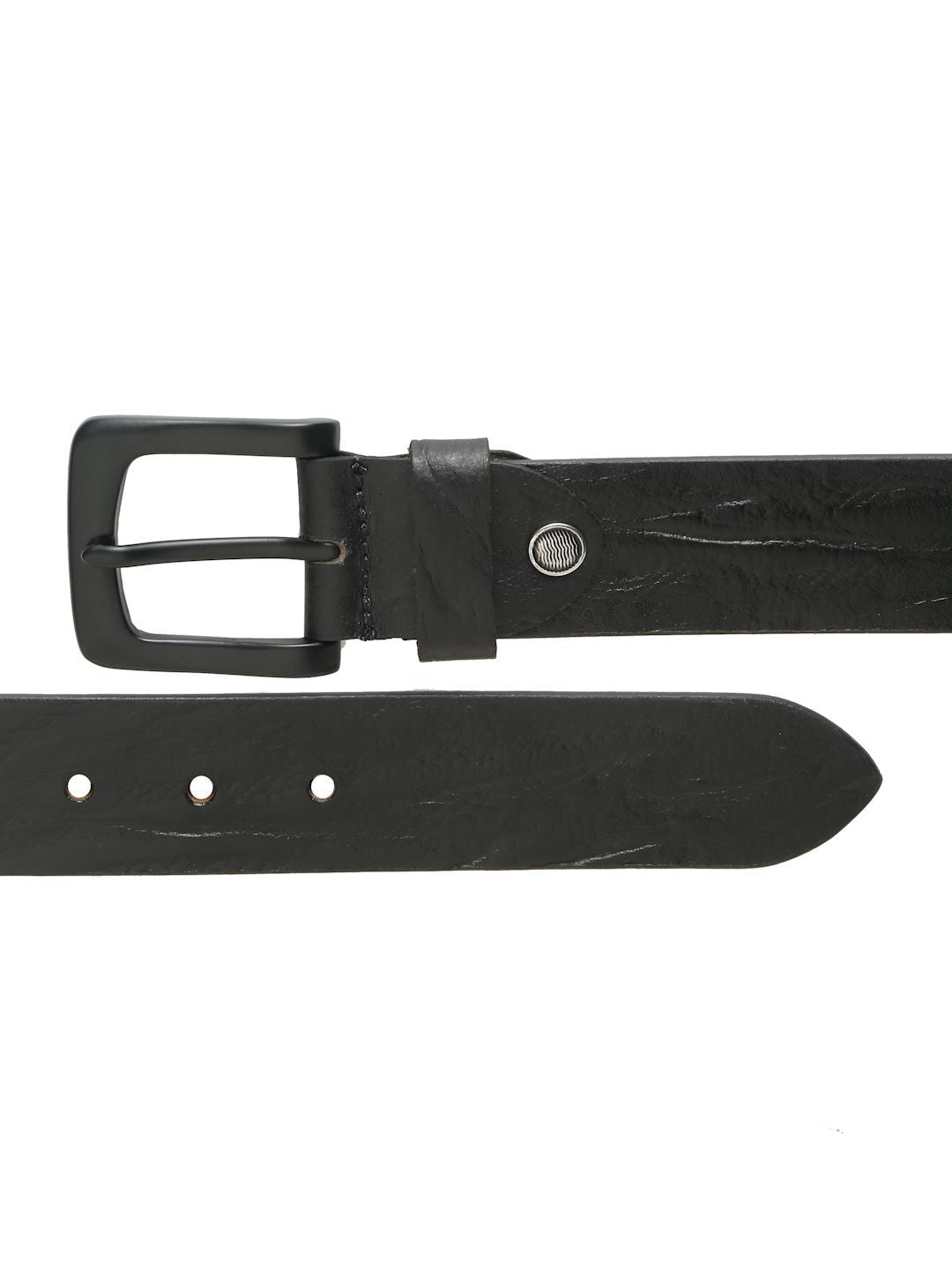 Teakwood Leathers Men Textured Leather Belt
