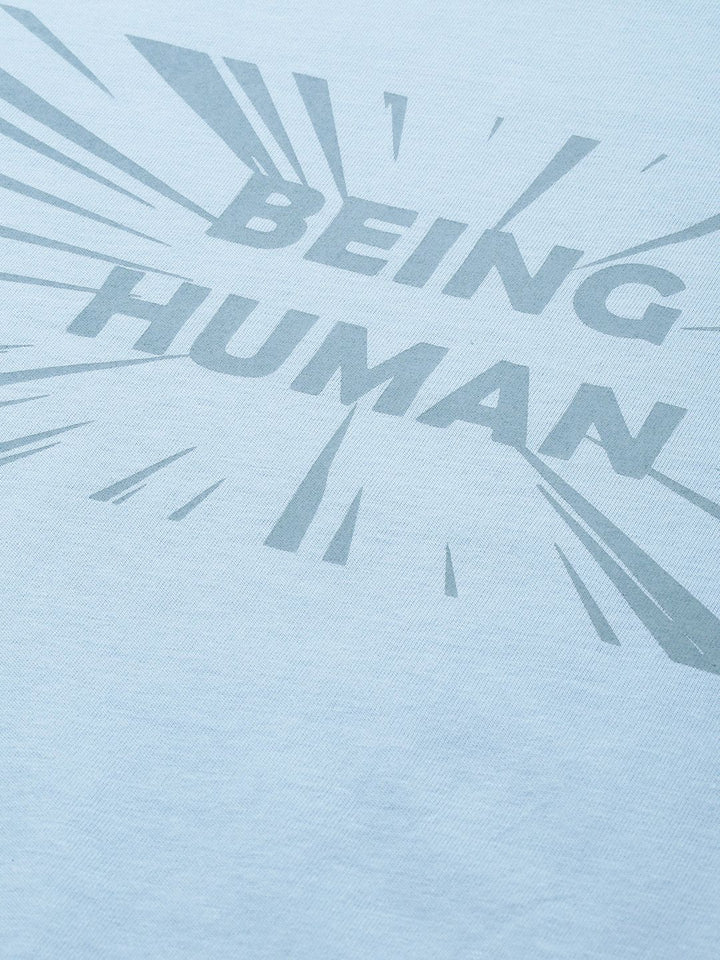 Being Human Typography Printed Pure Cotton T-shirt