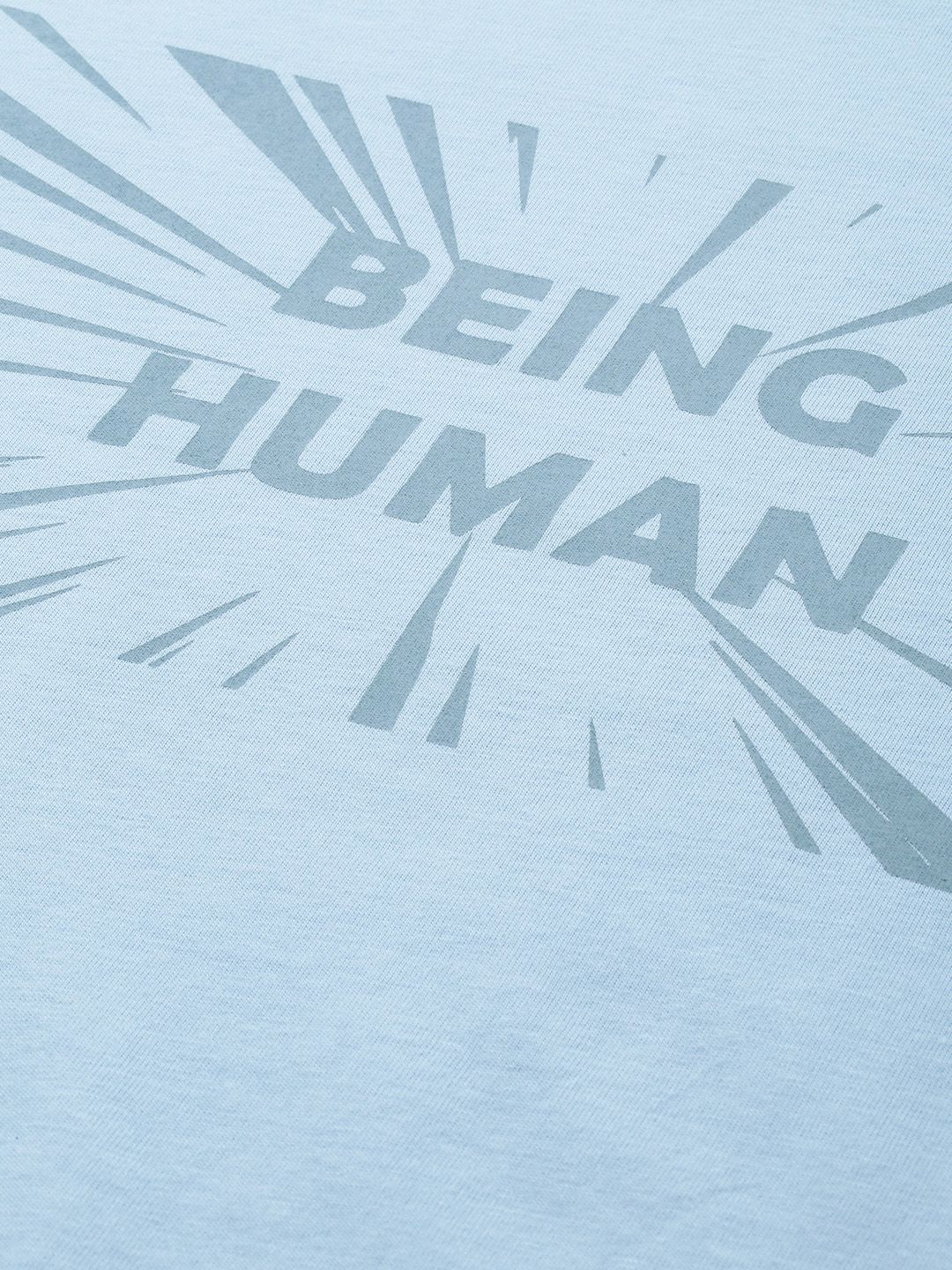 Being Human Typography Printed Pure Cotton T-shirt