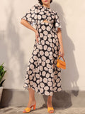 DressBerry Muted Luxury Floral Fancy Breezy Vibes Dress