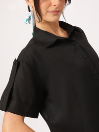 DressBerry Roll-Up Sleeves Oversized Shirt