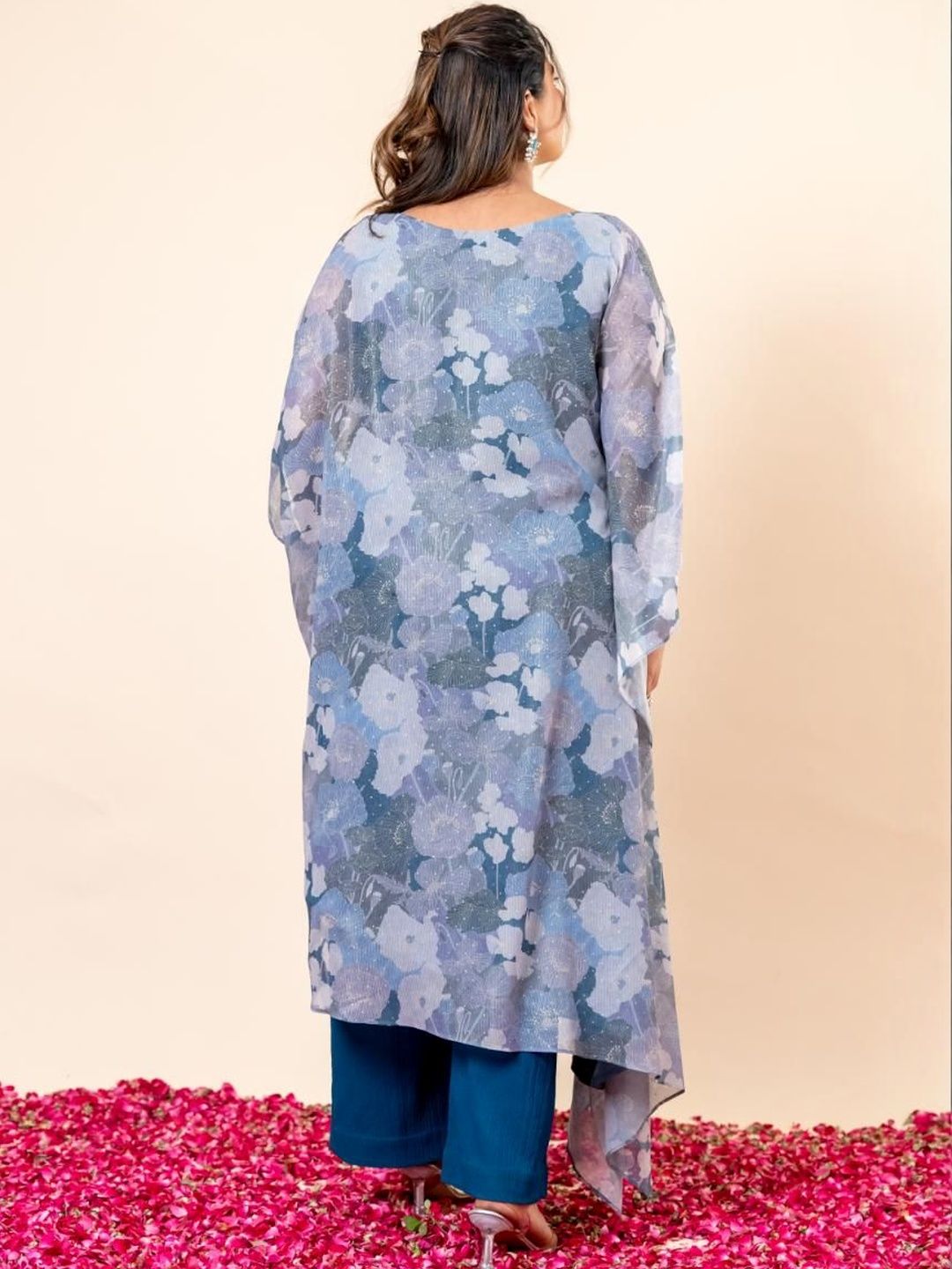 Set Co-Ords Kaftan & Seluar Bercetak Mamicha
