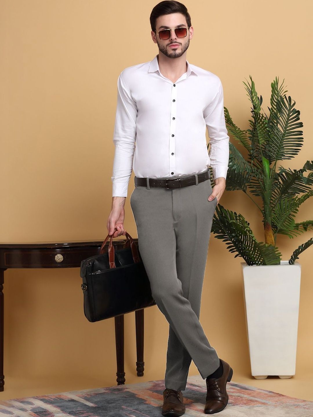Moda Rapido Men Slim Fit Easy Wash Pleated Seluar