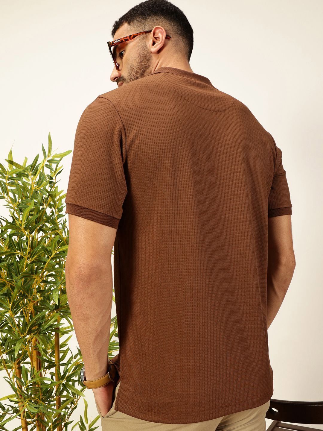 Thomas Scott Men Anti Odour Solid Polo Collar T-Shirt