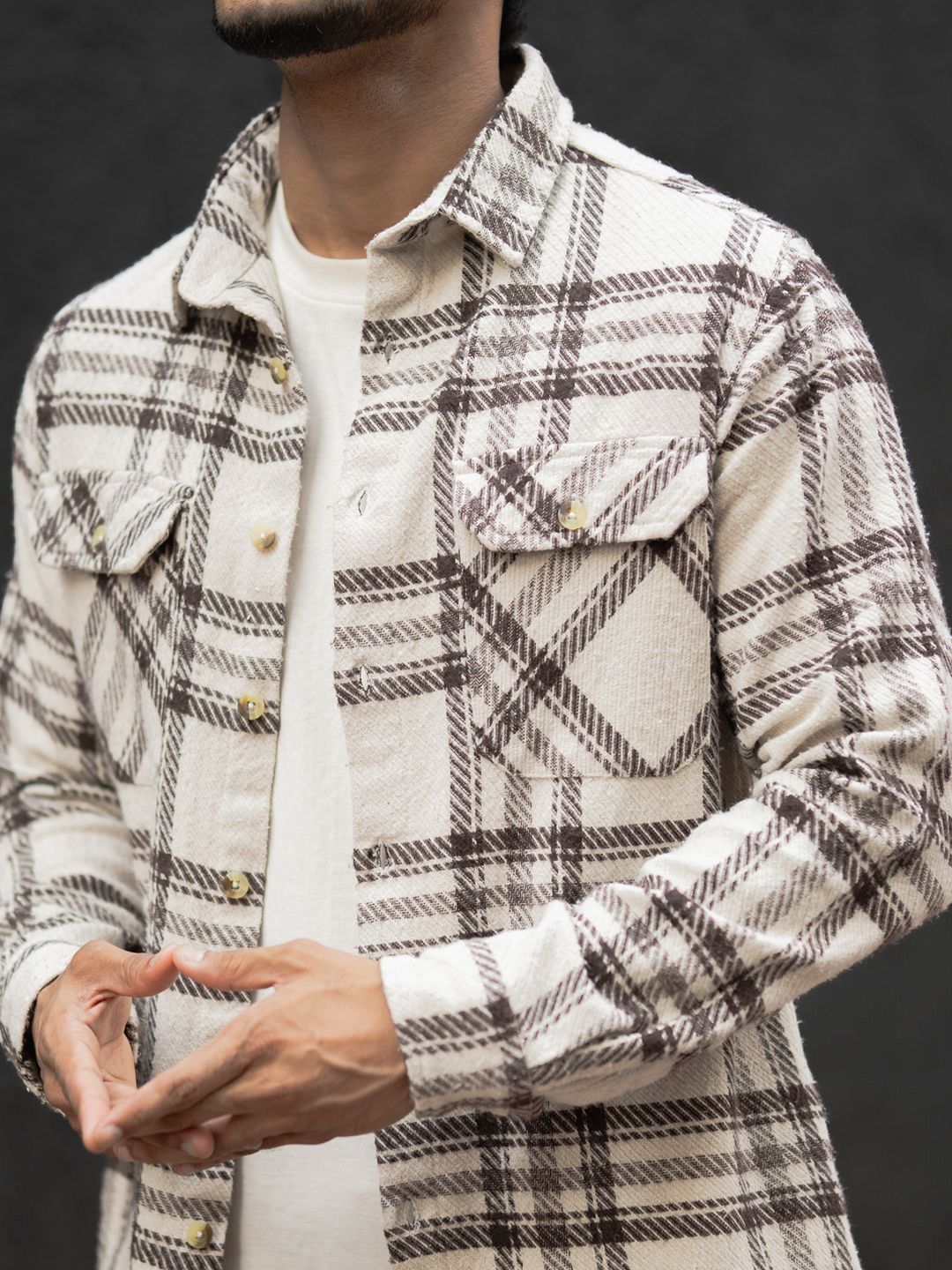 Powerlook Men Tartan Checked Regular Fit Casual Shirt