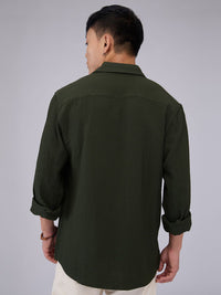 VASTRADO Men Classic Textured Slim Fit Casual Shirt